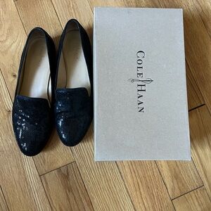 Black Sequins Cole Haan Loafer